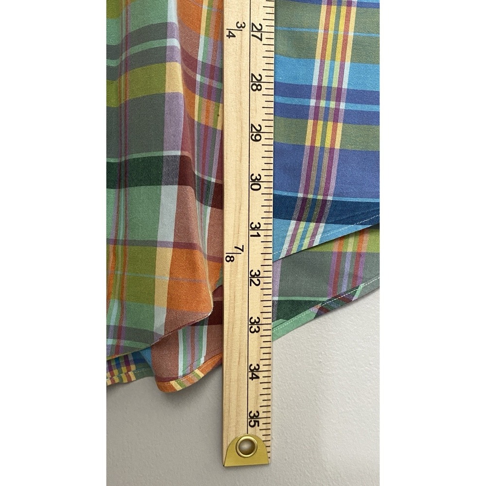 Polo Ralph Lauren Classic Fit Multicolor Plaid Men's Large Short‎ Sleeve Shirt - Picture 5 of 8